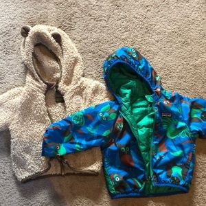 Patagonia/Northface jacket bundle 6-12 months EUC